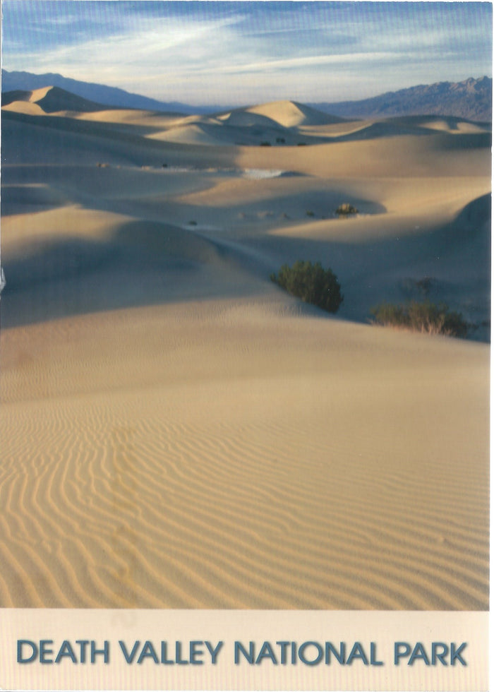 5X7 Death Valley Sand Dunes Postcard
