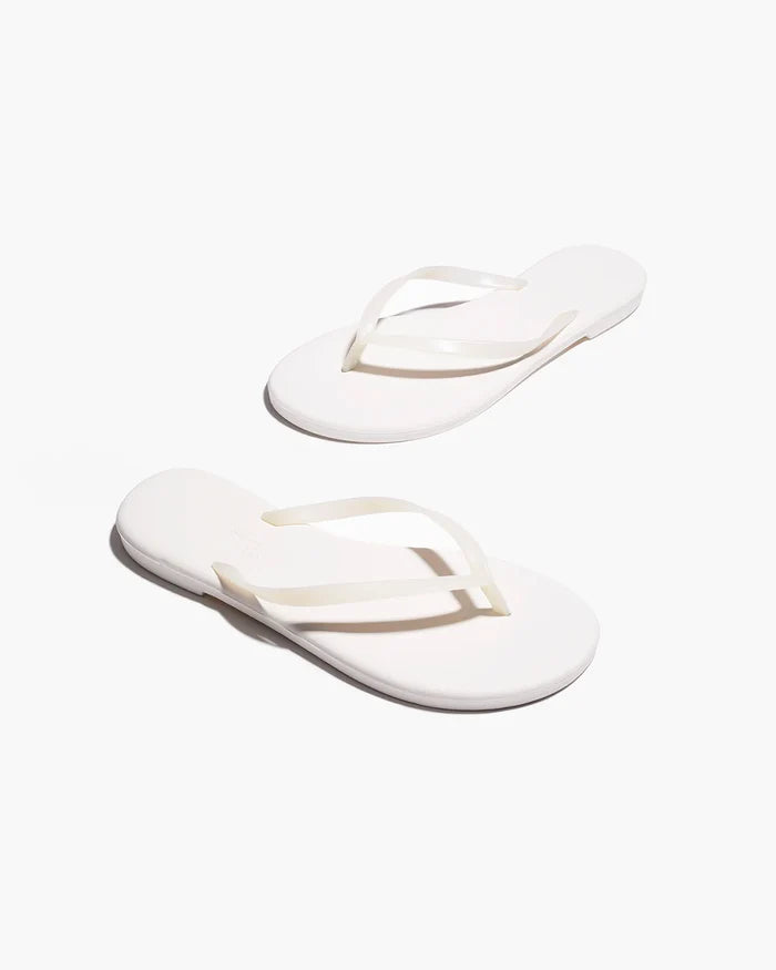 Aqua Lily Rubber Flip Flop Footwear Tkees