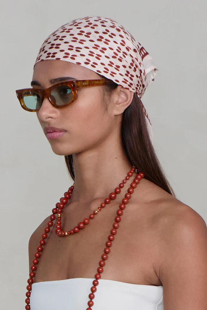 Beaded Floral Bandana Scarves Chan Luu