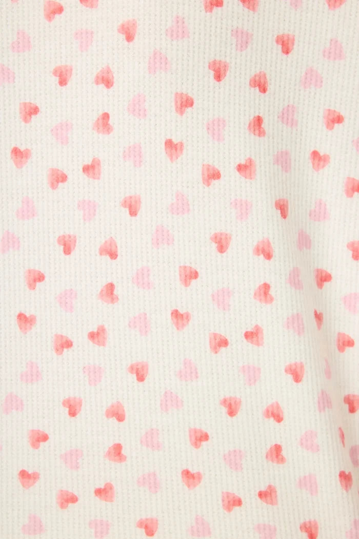Boyfriend Boxer Heart to Heart PJ Short Set Sleepwear P.J. Salvage