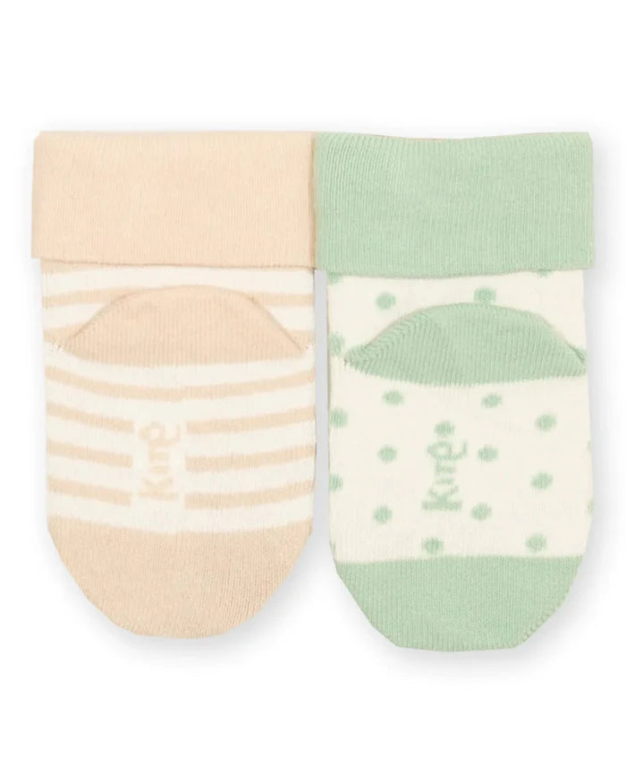Busy Baa Baa Organic Baby Socks 2 Pack – Sheep & Bunny Cotton Socks - Kite