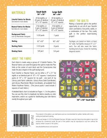Casserole Quilt Pattern - Elizabeth Hartman