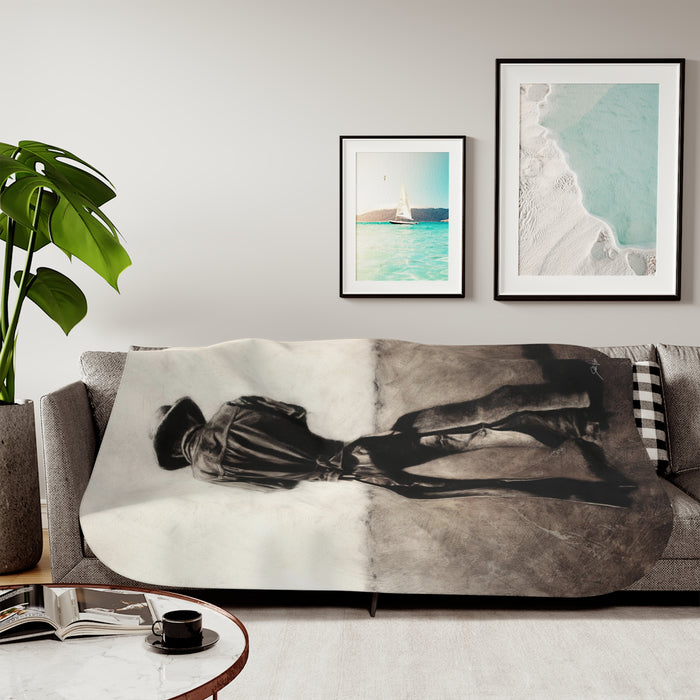 "Cowboy" Sherpa Blanket