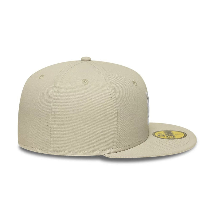 Pictured is this MLB Detroit Tigers 59FIFTY Fitted cap in beige. 7