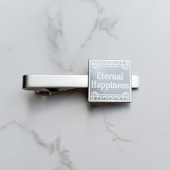 Eternal Happiness Tie Clip - Silver