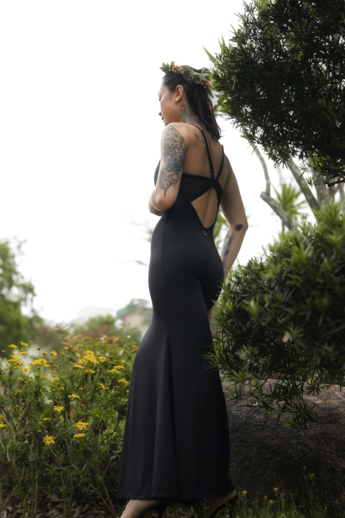 Flora A-Line Dress | Black