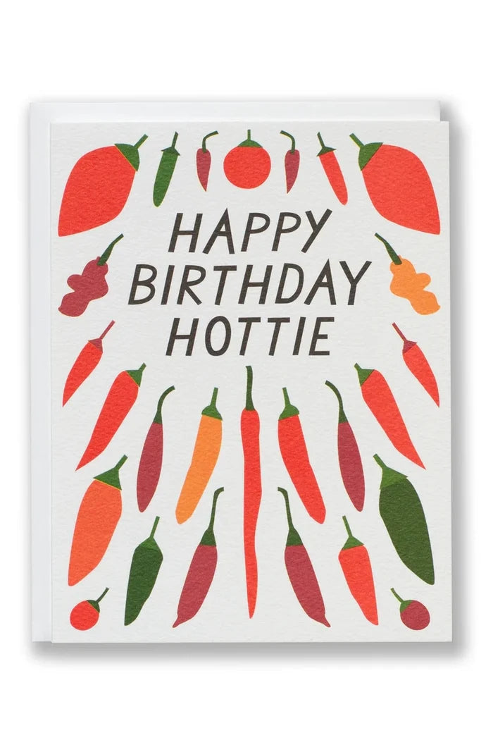 Happy Birthday Hottie Chili Pepper Note Card Apothecary Banquet Atelier & Workshop