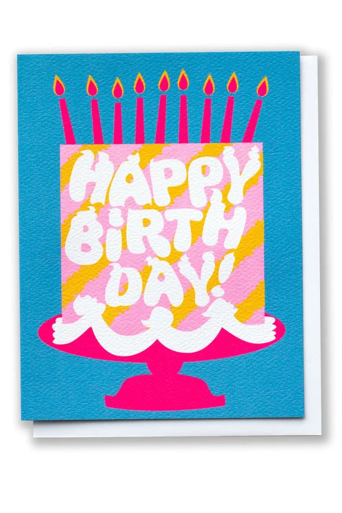 Happy Birthday Pink Cake Dreams Note Card Apothecary Banquet Atelier & Workshop