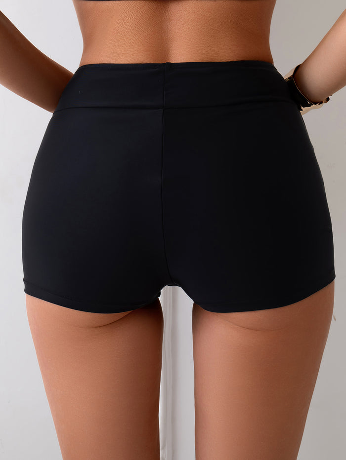 High Waisted Dolphin Board Shorts for Women 2.5'' - Quick Dry Swim Beach Bathing Suit Bottoms with Liner