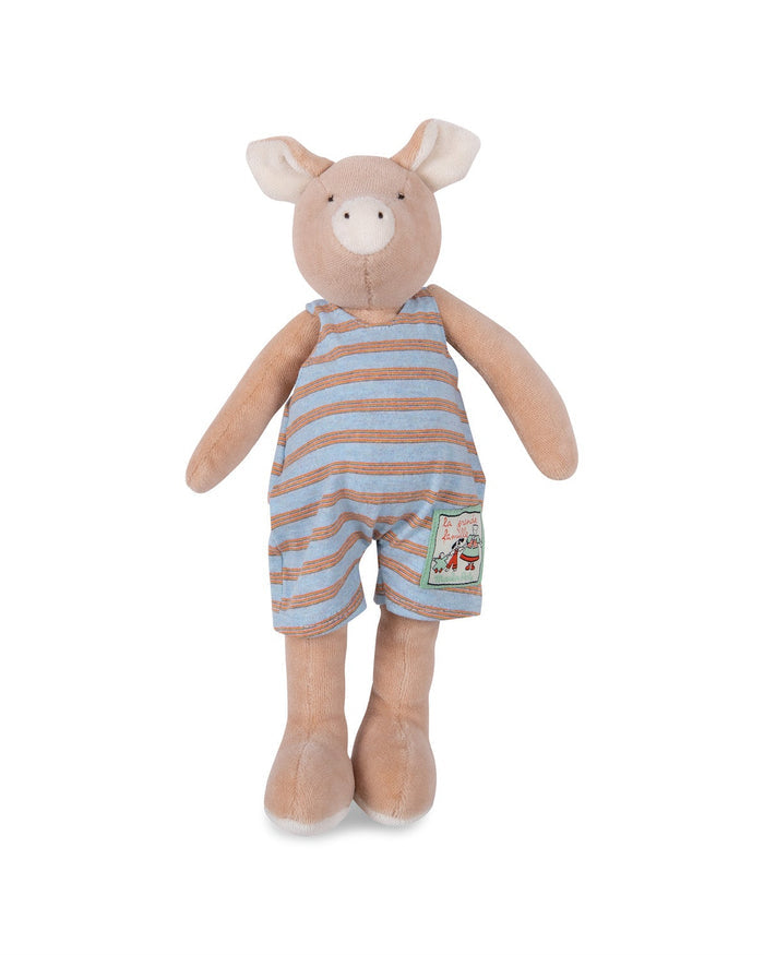Little Philémon Pig Soft Toy – La Grande Famille Baby Doll - Moulin Roty