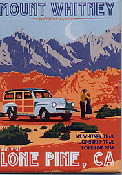 Lone Pine Retro Magnet