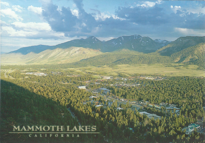 Mammoth Lakes Aerial View Postcard-QTY=50