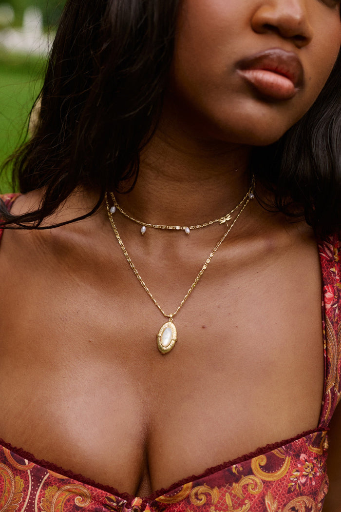 Mirae Necklace in Pearl