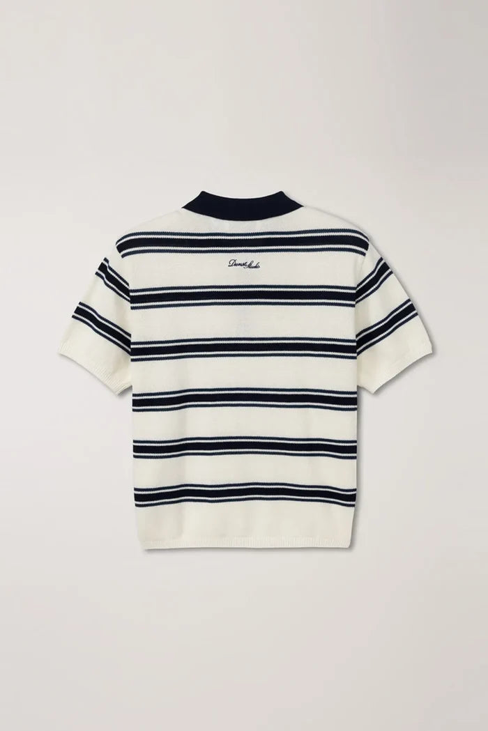 Multi Striped Polo Knit Shirts & Tops Dunst