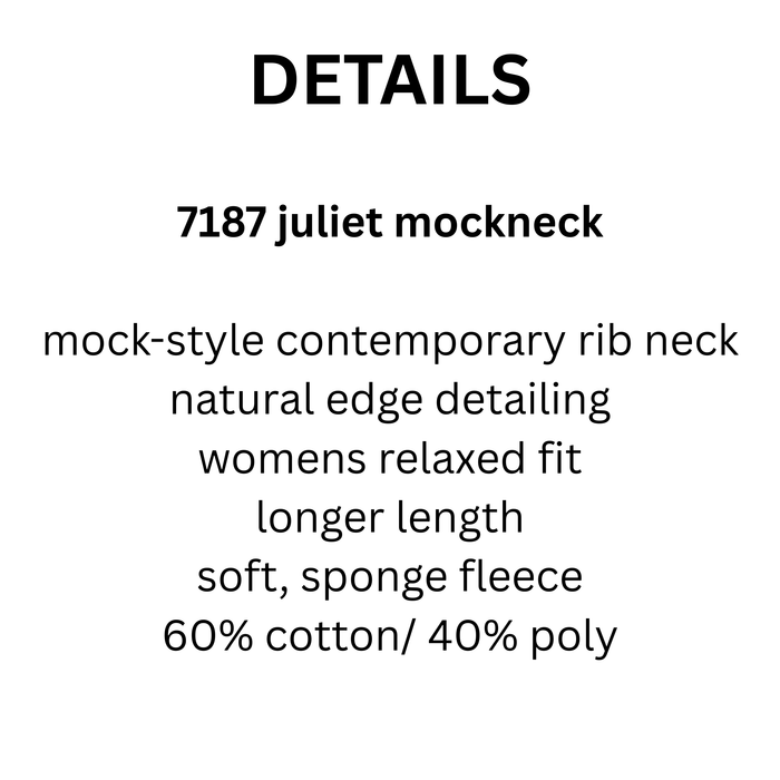 NAVY JULIET WARRIORS MOM MOCKNECK PENNANT 7187