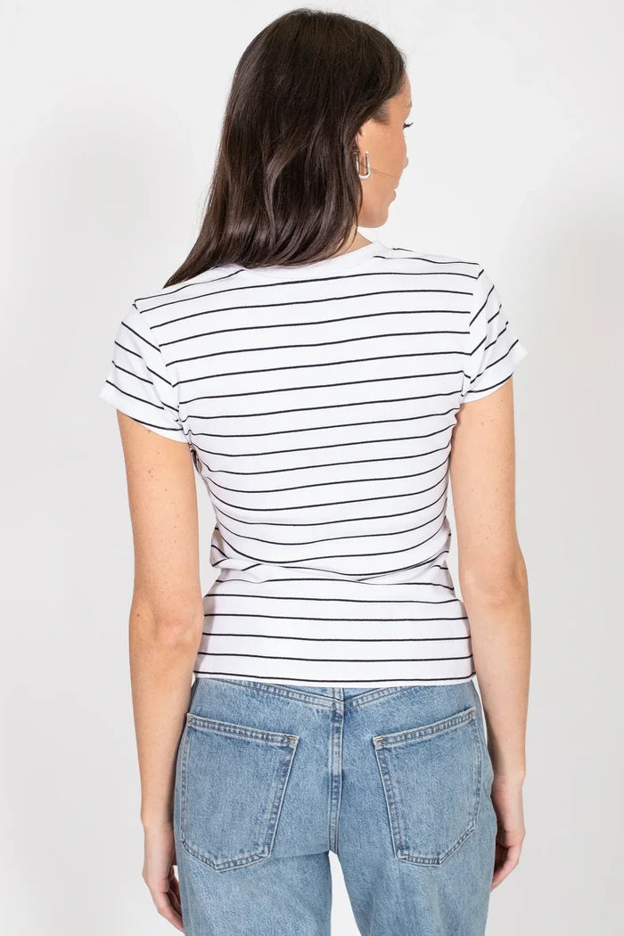 Ribbed Tee T-Shirts Brunette the Label