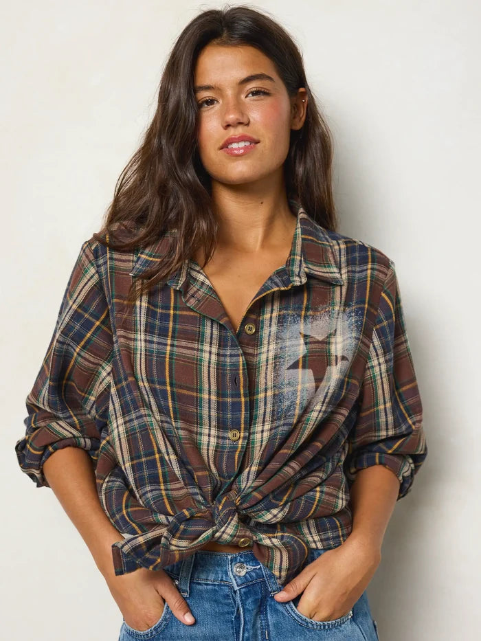 Telluride Patch Flannel Shirt - Count Your Lucky Stars-view 4