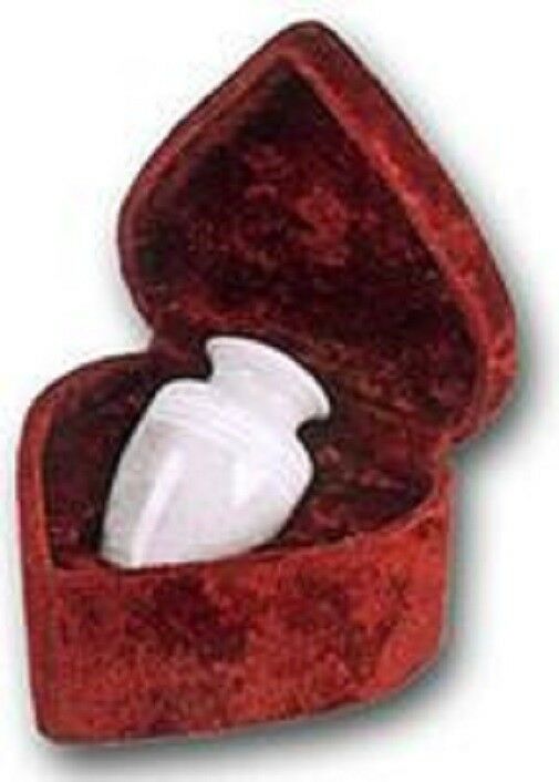 Set of Adult (205 cubic inch) & Keepsake (3 inch) Marble Funeral Cremation Urns