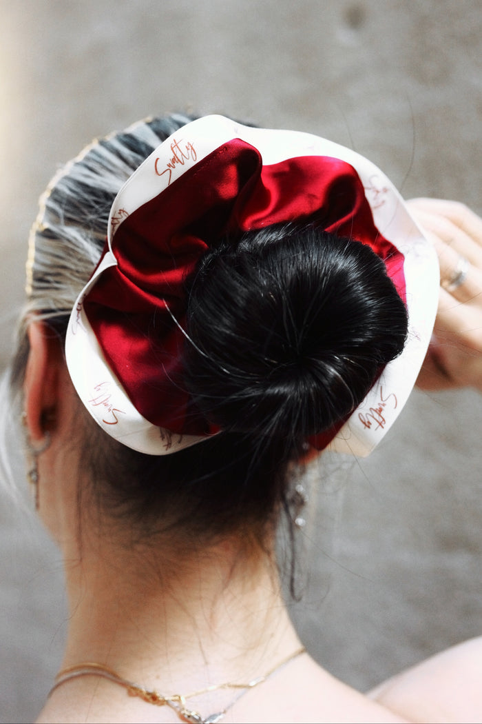 Signature Red Scrunchie | Burgundy