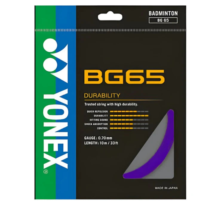 YONEX BADMINTON RACKET GUTT BG 65 ORIGINAL