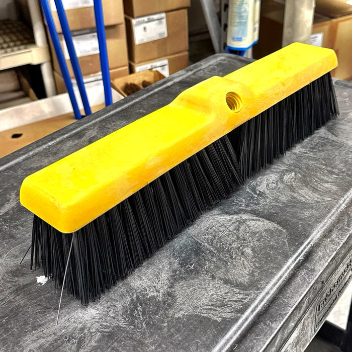 18" COARSE PUSH BROOM HEAD W/ PLASTIC BLOCK