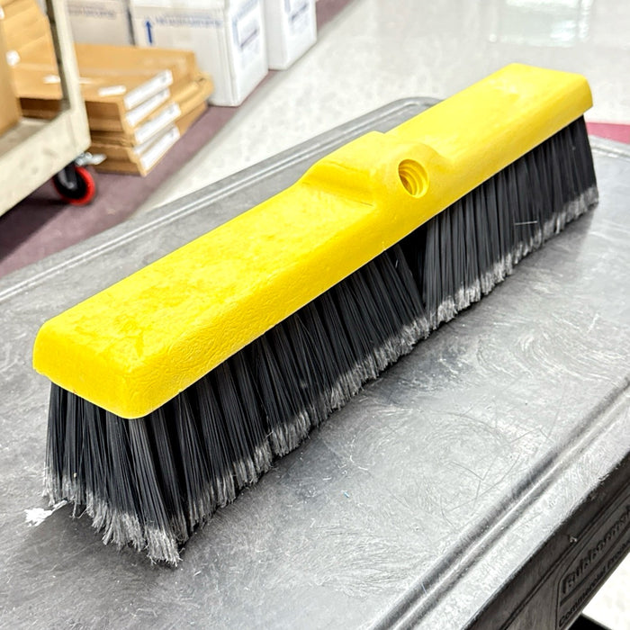 18" FINE PUSH BROOM HEAD W/ PLASTIC BLOCK