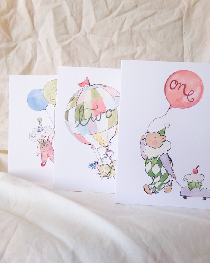 1st Birthday Bear Card – Happy 1st Birthday Greeting Card - La La Lu