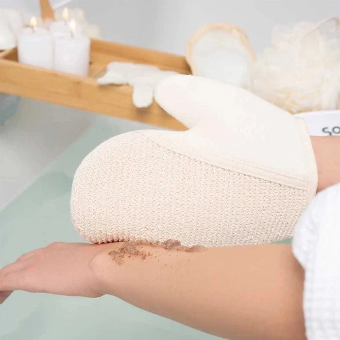 2-in-1 Exfoliating Bath & Shower Glove - Scrub and Lather
