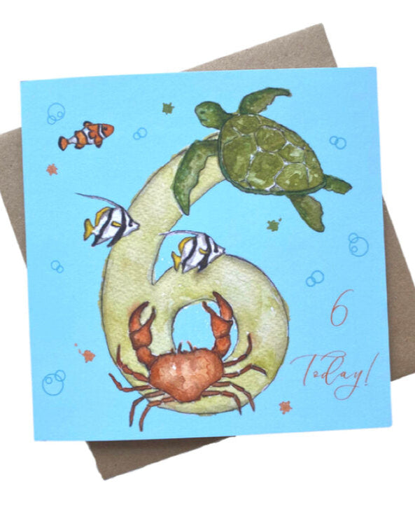 ‘6 Today’ Birthday Card – Amelia Anderson