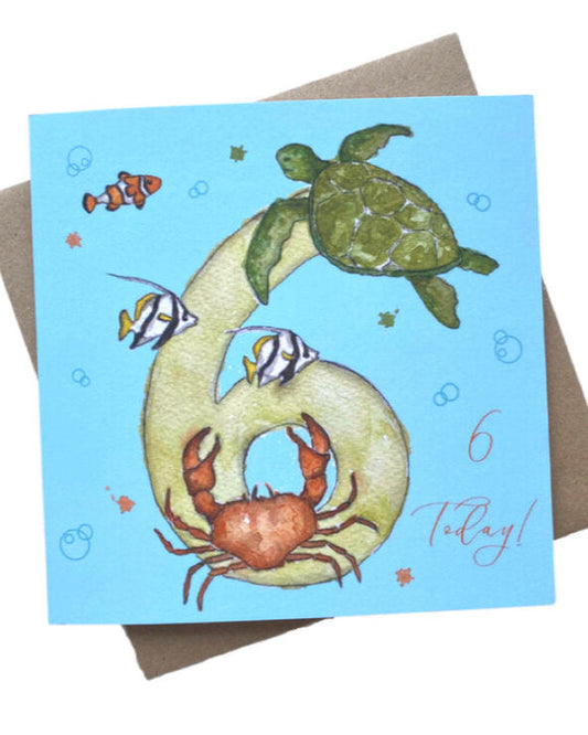 ‘6 Today’ Birthday Card – Amelia Anderson
