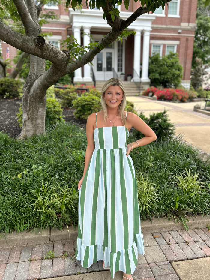 LYDIA STRIPE MAXI DRESS