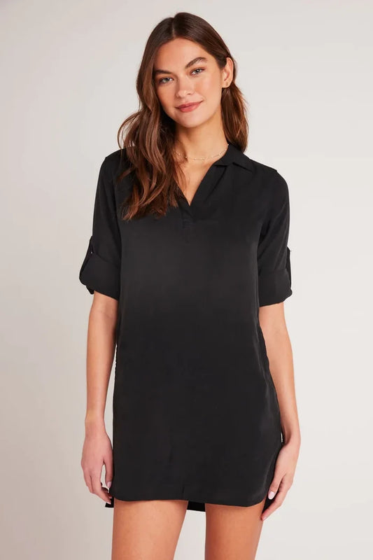 A-Line Rolled Tab Sleeve Dress Dresses Bella Dahl