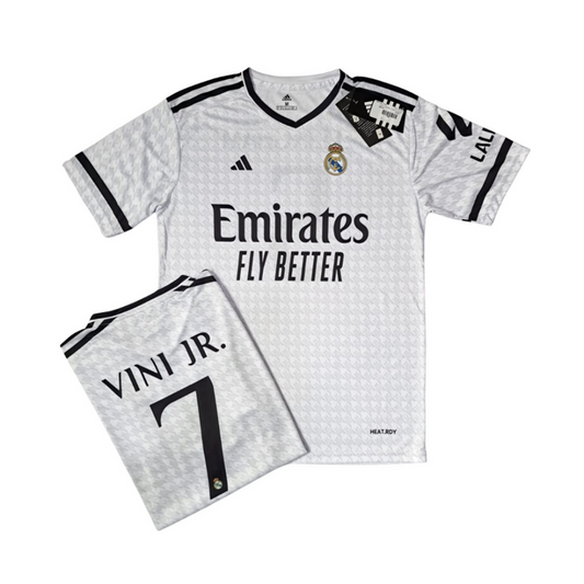 ADIDAS REAL MARDID VINI JR FOOTBALL HOME SHIRT 2024-2025
