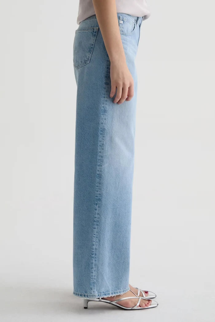 Adria Low-Rise Wide Leg Jeans AG Jeans