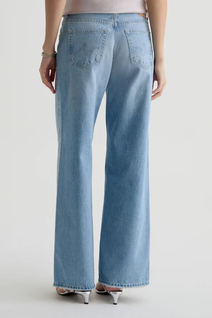 Adria Low-Rise Wide Leg Jeans AG Jeans
