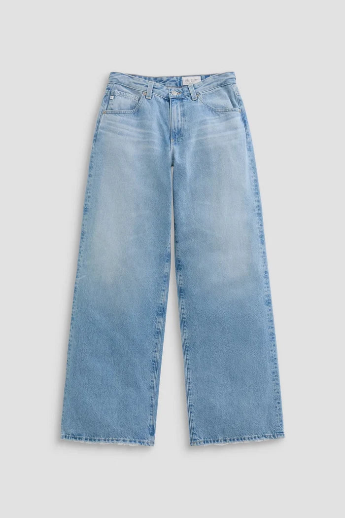 Adria Low-Rise Wide Leg Jeans AG Jeans