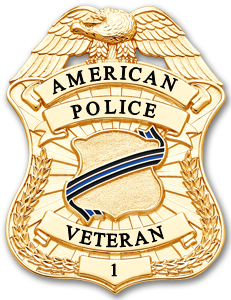 American Police Veteran Badge for Retired Law Enforcement Officers