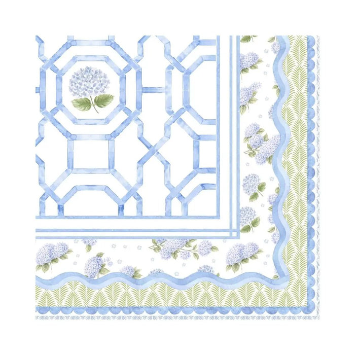 Anders Ruff Design Co. - NEW NEOPRENE Hamptons Hydrangea Mahjong Mat by Anders Ruff Design Co.