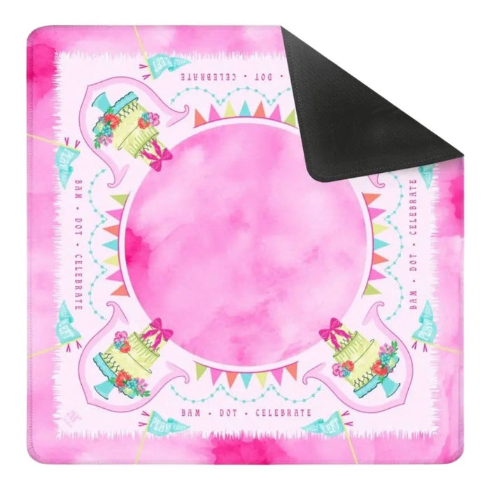 Anders Ruff Design Co. - A Mahjong Soirée Mat – Pink Celebration Party Table Mat by Anders Ruff Design Co.