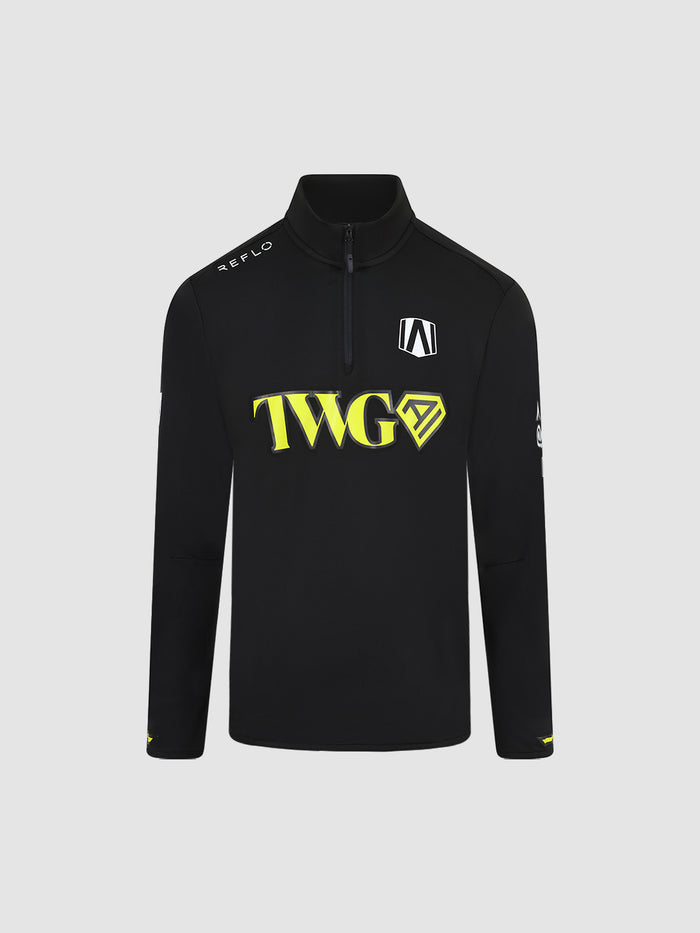 Andretti Teamkit Replica 1/4 Zip Unisex Midlayer Black Reflo