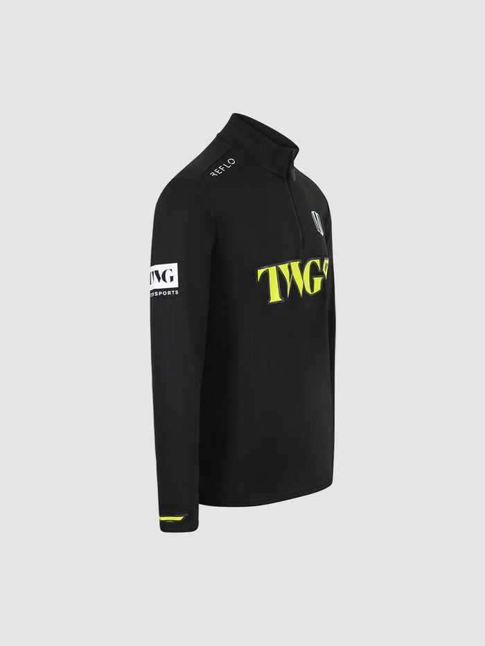 Andretti Teamkit Replica 1/4 Zip Unisex Midlayer Black Reflo