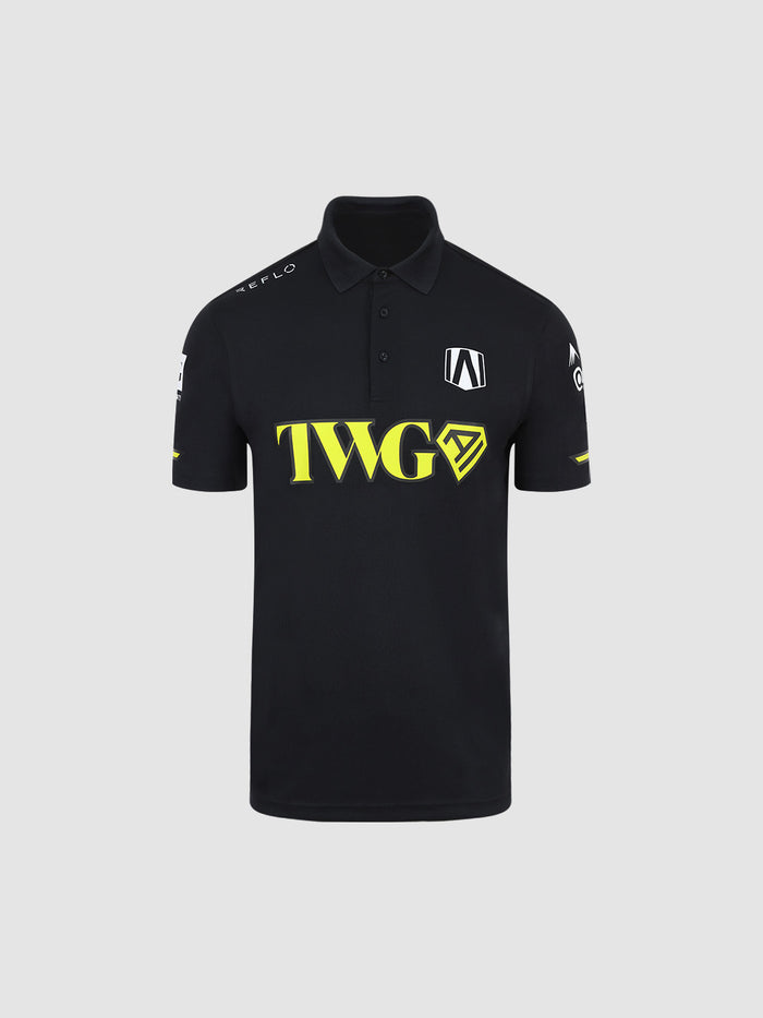 Andretti Teamkit Short Sleeve Polo Shirt Black Reflo