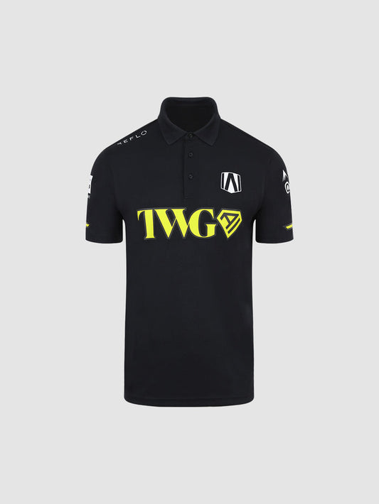 Andretti Teamkit Short Sleeve Polo Shirt Black Reflo
