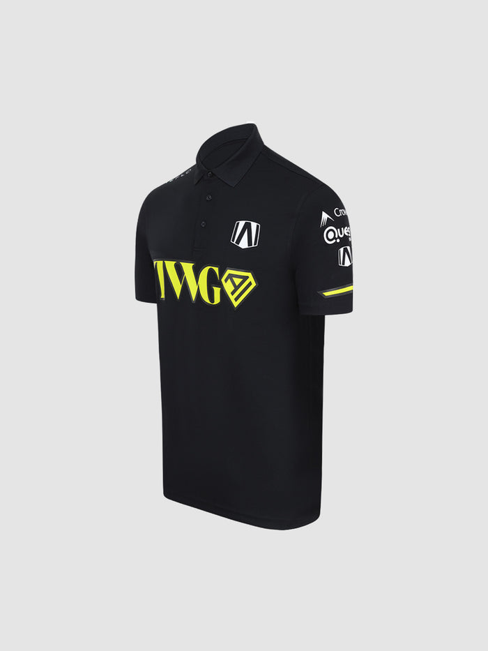 Andretti Teamkit Short Sleeve Polo Shirt Black Reflo