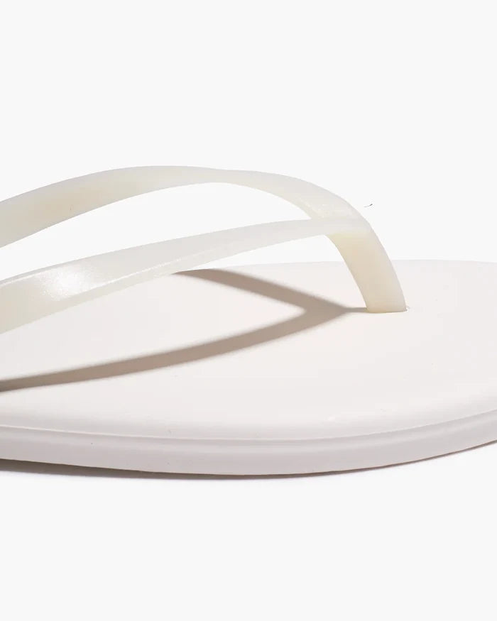 Aqua Lily Rubber Flip Flop Footwear Tkees