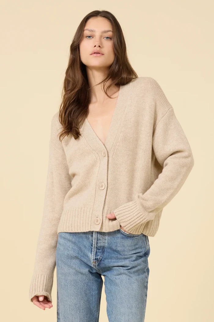Aster Cashmere Cardigan Sweaters & Knits One Grey Day