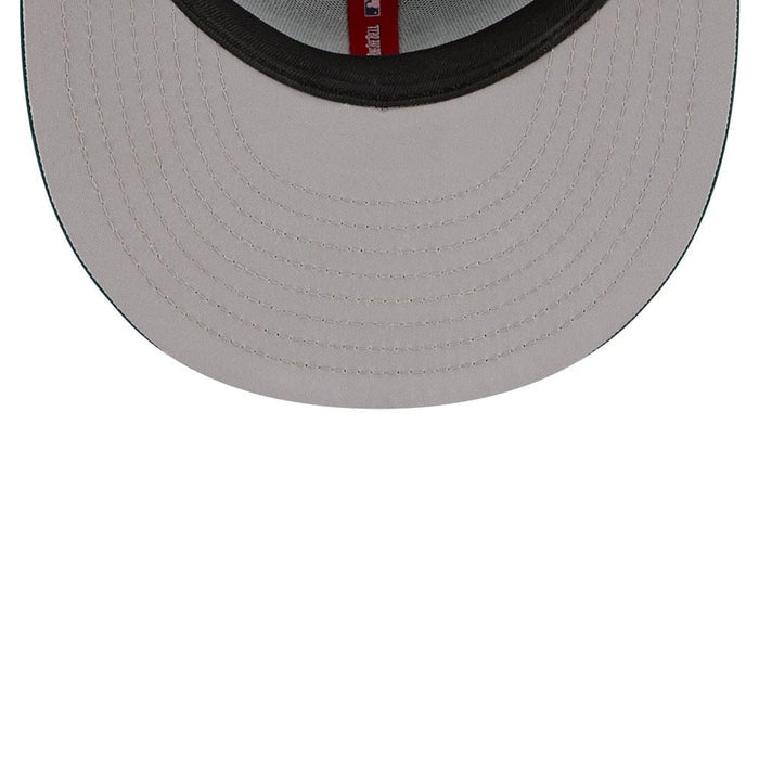 Pictured is this MLB All Star Game Athletics 9FIFTY Snapback cap in dark green. 2