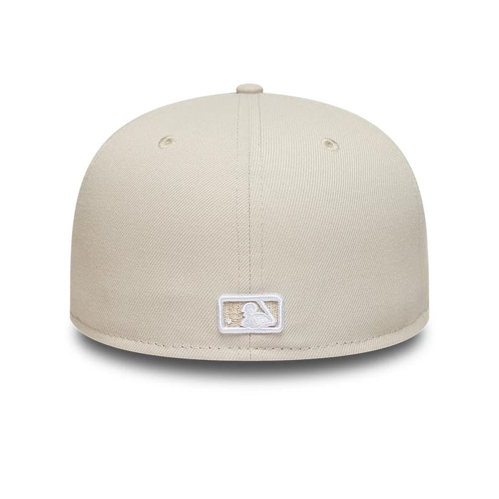 Pictured is this MLB Athletics 59FIFTY Fitted cap in beige. 5