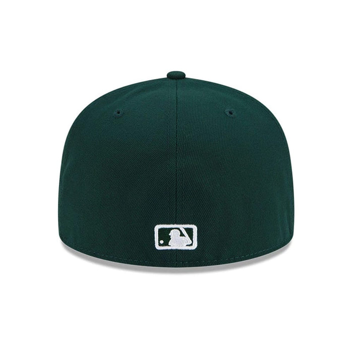 Pictured is this MLB Atlanta Braves 59FIFTY Fitted cap in dark green. 5