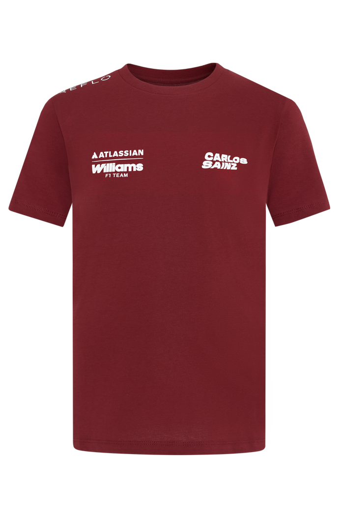 Atlassian Williams Racing Carlos Sainz Junior Driver Short Sleeve T-Shirt - Season 12 Reflo